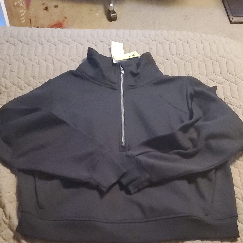 All in Motion Black Half-Zip Sweatshirt